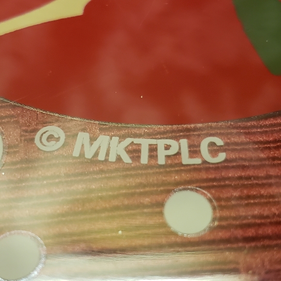 Vtg Dinner Plate Clear Glass Reindeer Holiday Tree - Picture 3 of 5